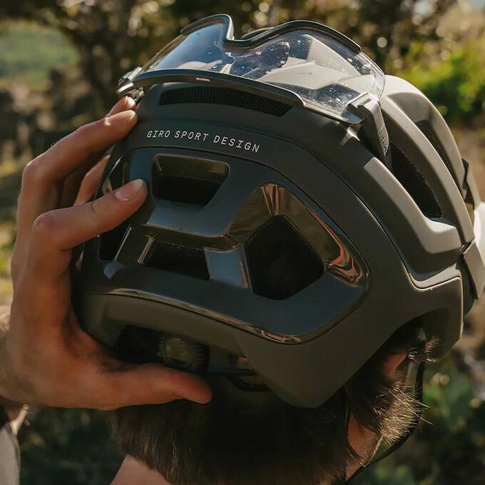 Giro Montaro III helmet in action Giro Montaro III helmet in action